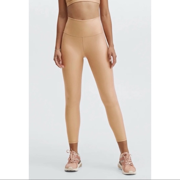 Fabletics high waist shiney iridescent leggings size M - Picture 3 of 8